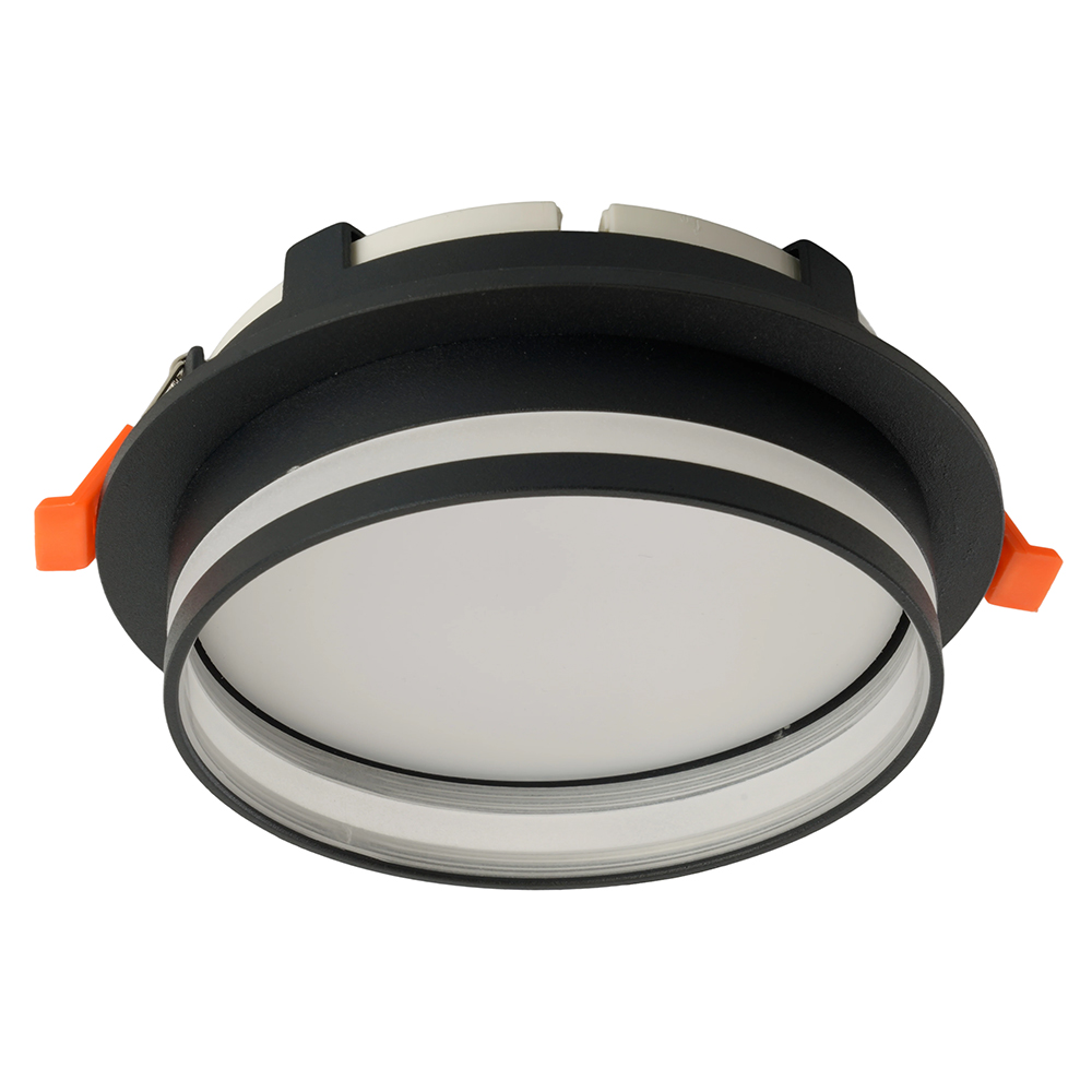 Светильник FERON DL702 25W 230V GX70, черный, круг, без лампы, LUNA