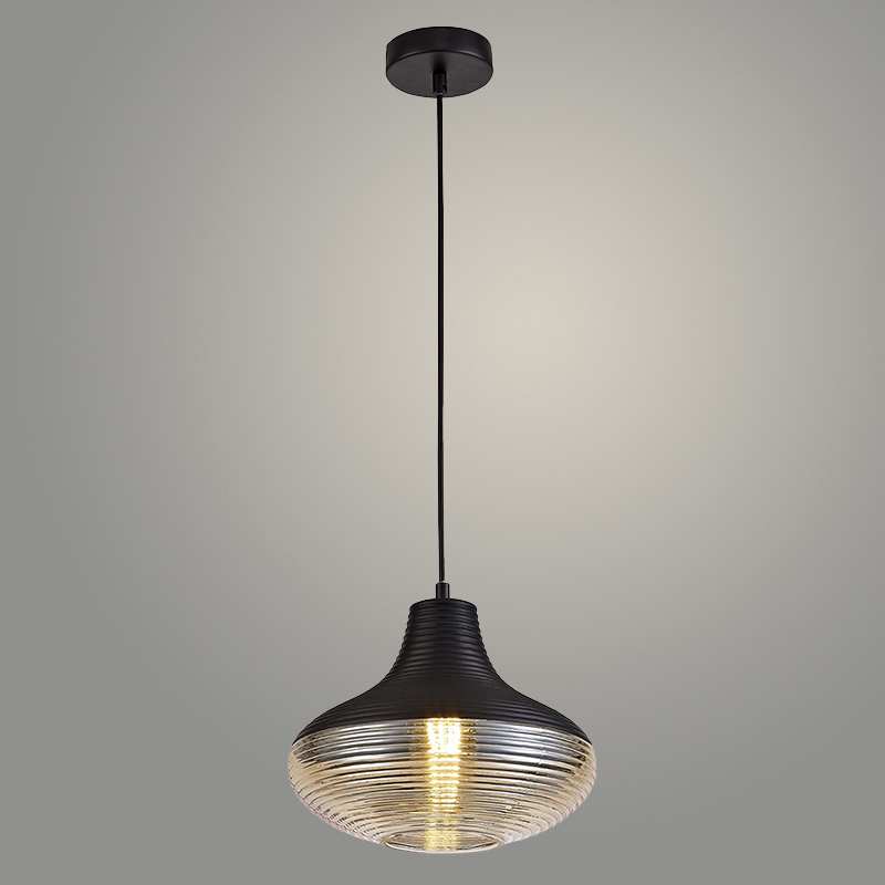Подвес D22735/1HQ BK черный 1х40W E27 d260 h1200, SHGN22