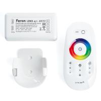 Контроллер FERON LD63 RGB для светодиодной ленты с П/У белый,12-24V