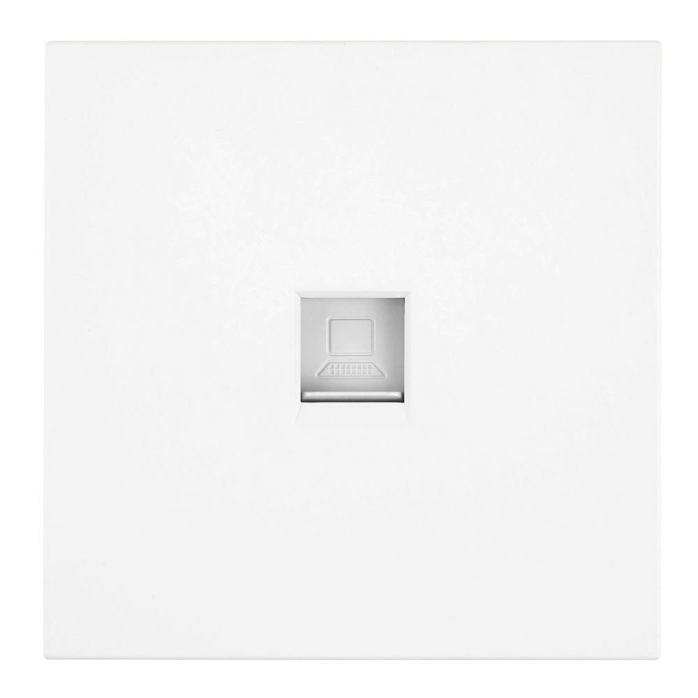 Розетка компьютерная 1-местная RJ-45 (механизм), серия Мия, RST00-3117-01, белая магнолия