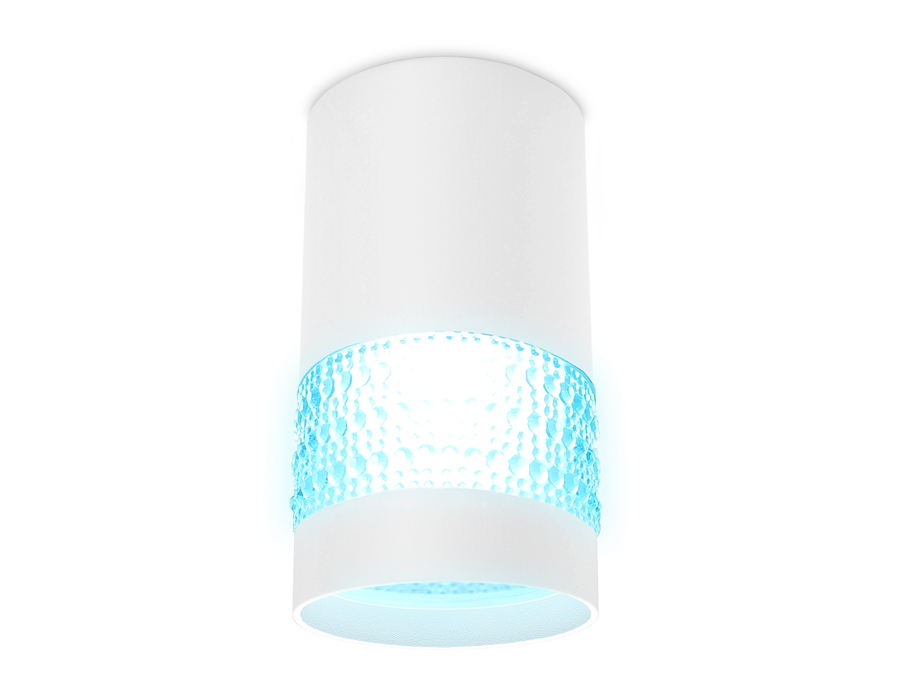 Светильник накладной AMBRELLA TN371 SWH/BL белый песок/голубой GU5.3 D65*117