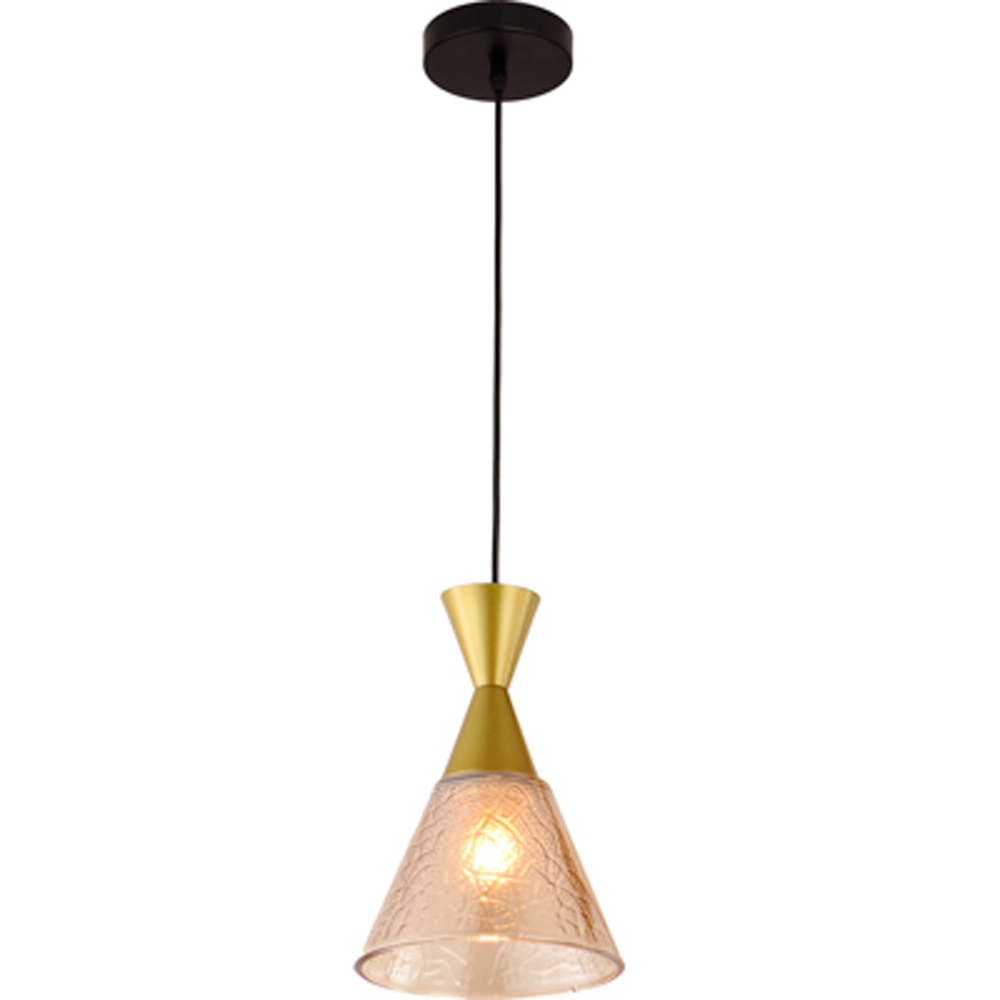 Светильник подвесной Ambrella TR3173 BK/GD черный/золото E27 max 60W D155*1000