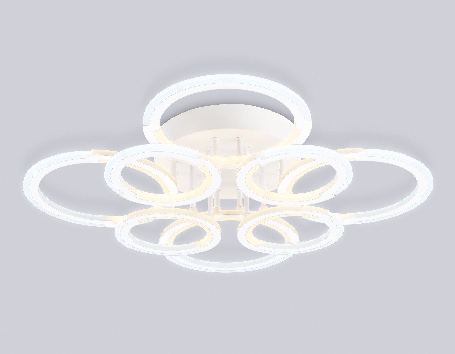 Светильник Ambrella FA8945/4+4 WH белый 106W 3000-6000K D670*120 (ПДУ ИК) 
