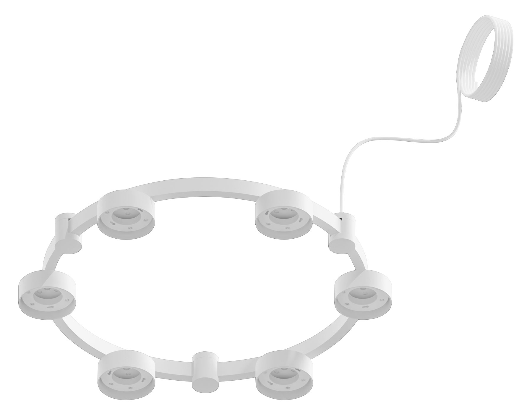 Корпус светильника Techno Ring подвесной D85 C9231/6 SWH белый песок D550*70.5mm GX53/6