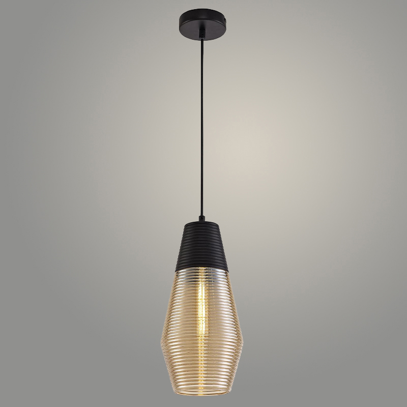 Подвес D22734/1HQ BK черный 1х40W E27 d160 h1200, SHGN22