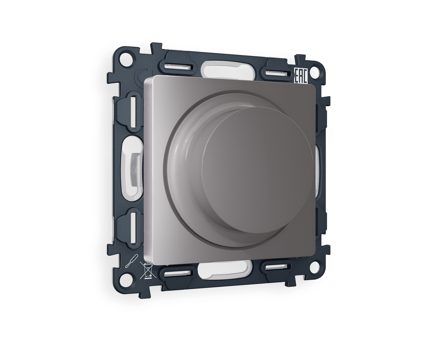 MA505510 Комплект механизма светорегулятора ALFA Сталь матовы 25-600W/LED 5-300W QUANT(AP5055,VM136)