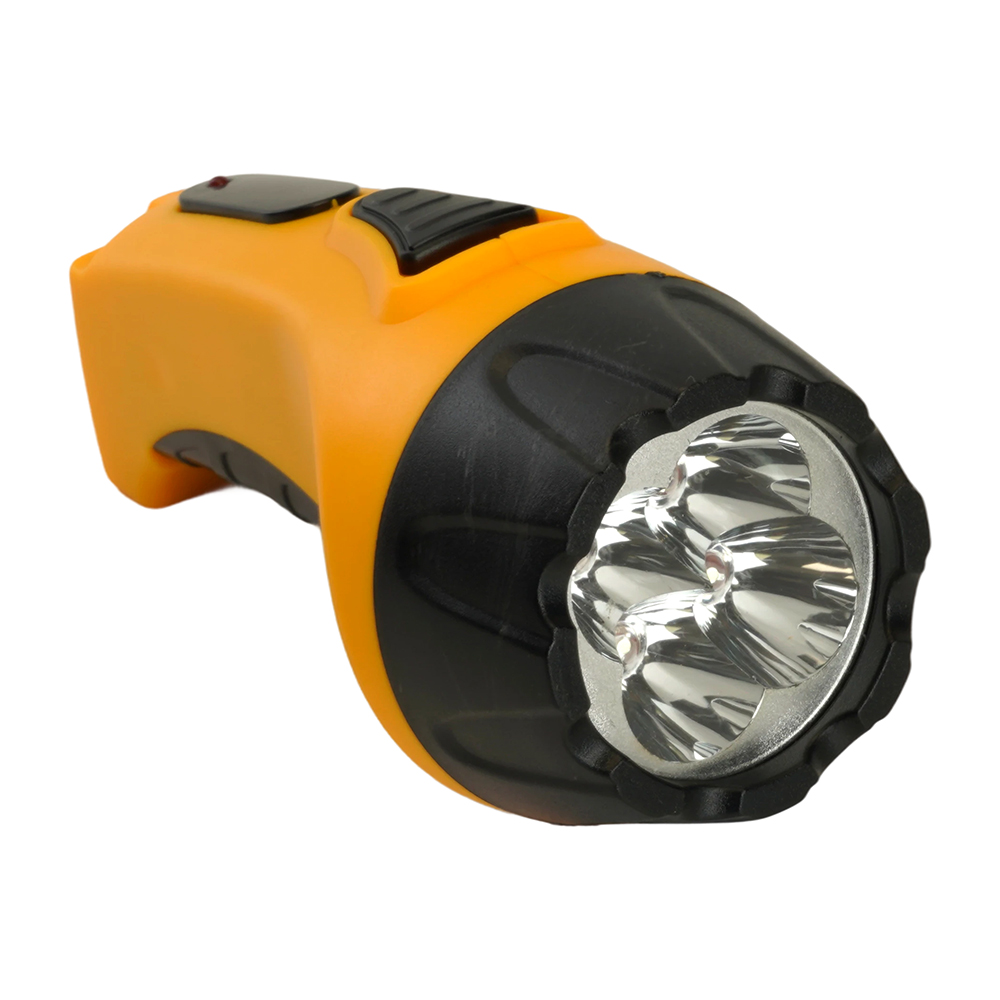 Фонарь аккумуляторный FERON TH2293 4 LED DC (свинцово-кислотная батарея), желтый