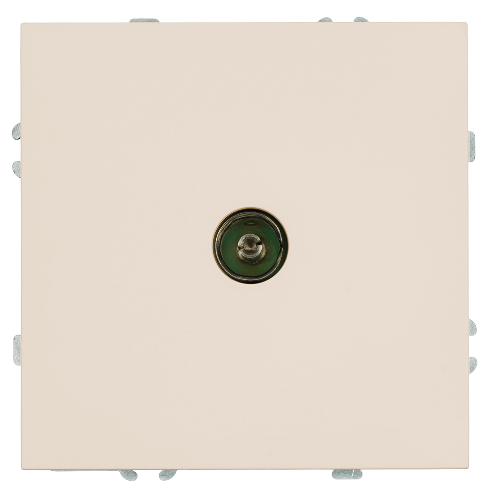 Розетка телевизионная 1-местная (механизм), 75 Ом, 5-862МГц, серия Эмили, RST00-5108-08, кашемир