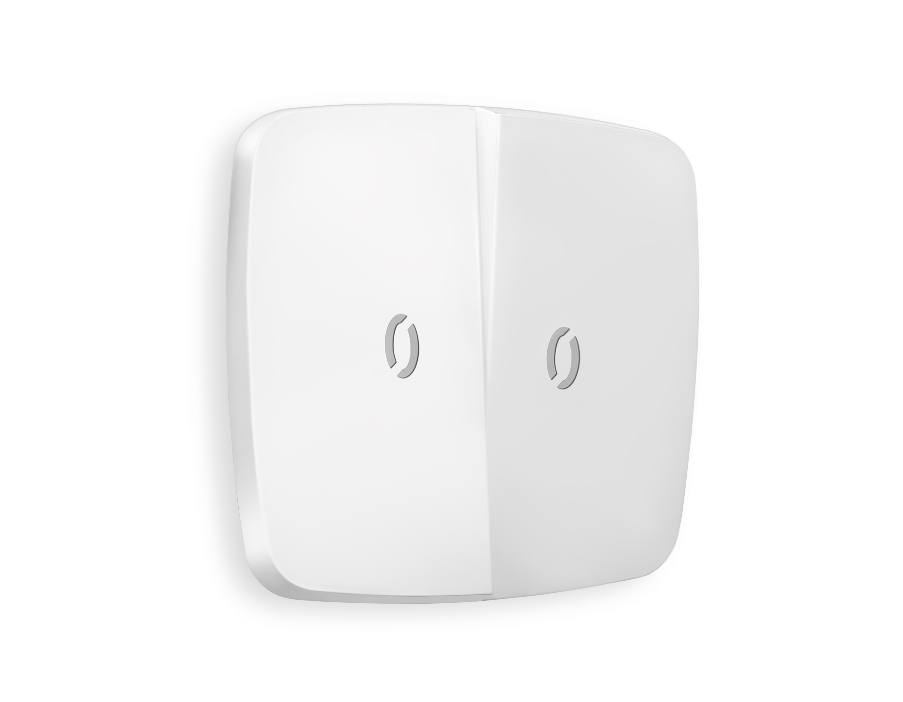 OP1240 Лицевая панель OMEGA (Белый матовый) для 2-клавишных выключателей с подсветкой QUANT