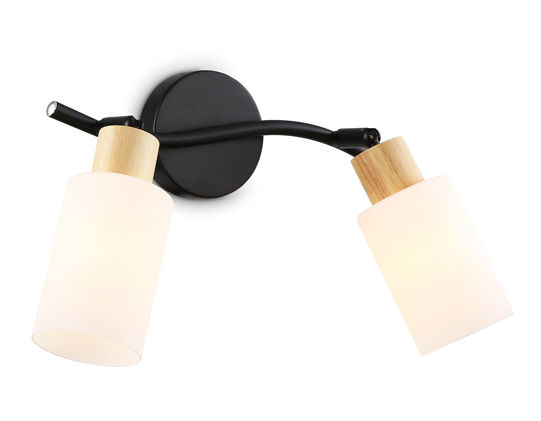 Светильник накладной AMBRELLA TR8721/2 BK/WD черный/дерево E14/2 max 60W 380*100*210