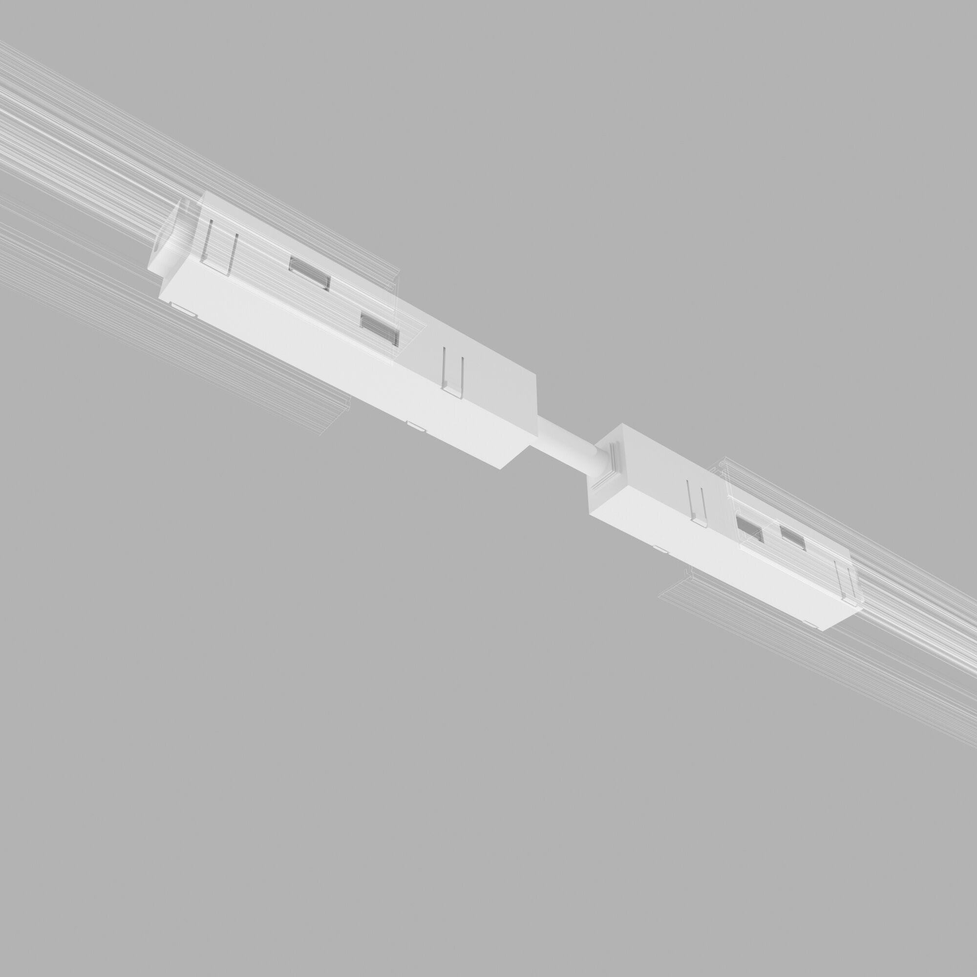 Slim Magnetic Прямой коннектор и планка белый (1 шт.) 85096/00