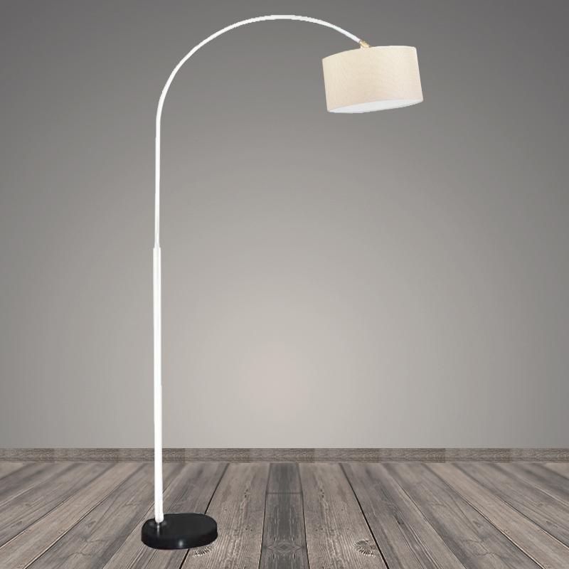 Торшер D001S-WT белый+черный/молочный абажур 1x40W h1800 E27 DIY22