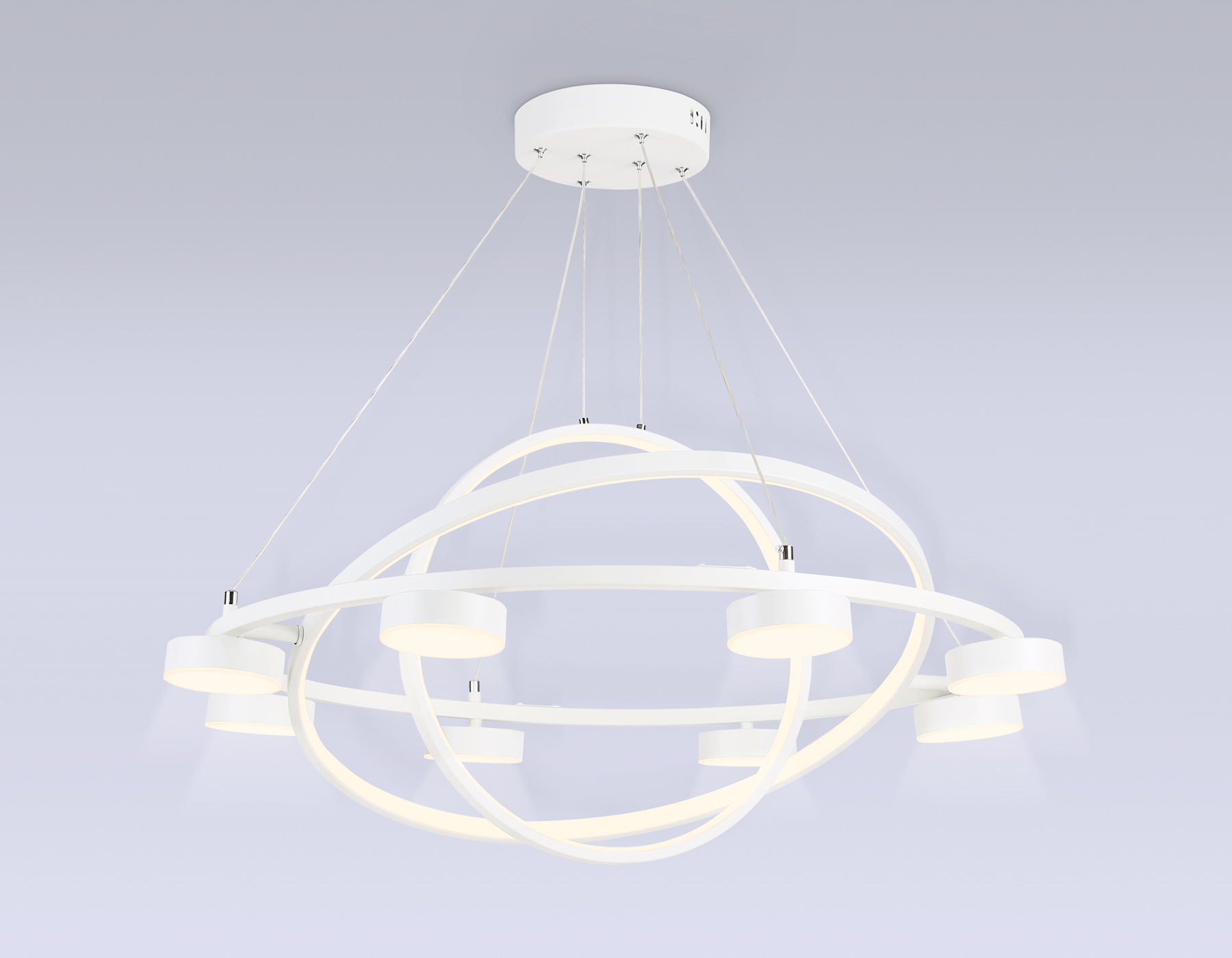Светильник Ambrella FL51777/3+8 WH белый 3000K/4200K/6400K 112W D800/580/400*1200 (ПДУ ИК)
