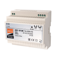 Блок питания JAZZWAY BSPS DIN 12V 7.5A=100w IP20 с установкой на DIN-рейку