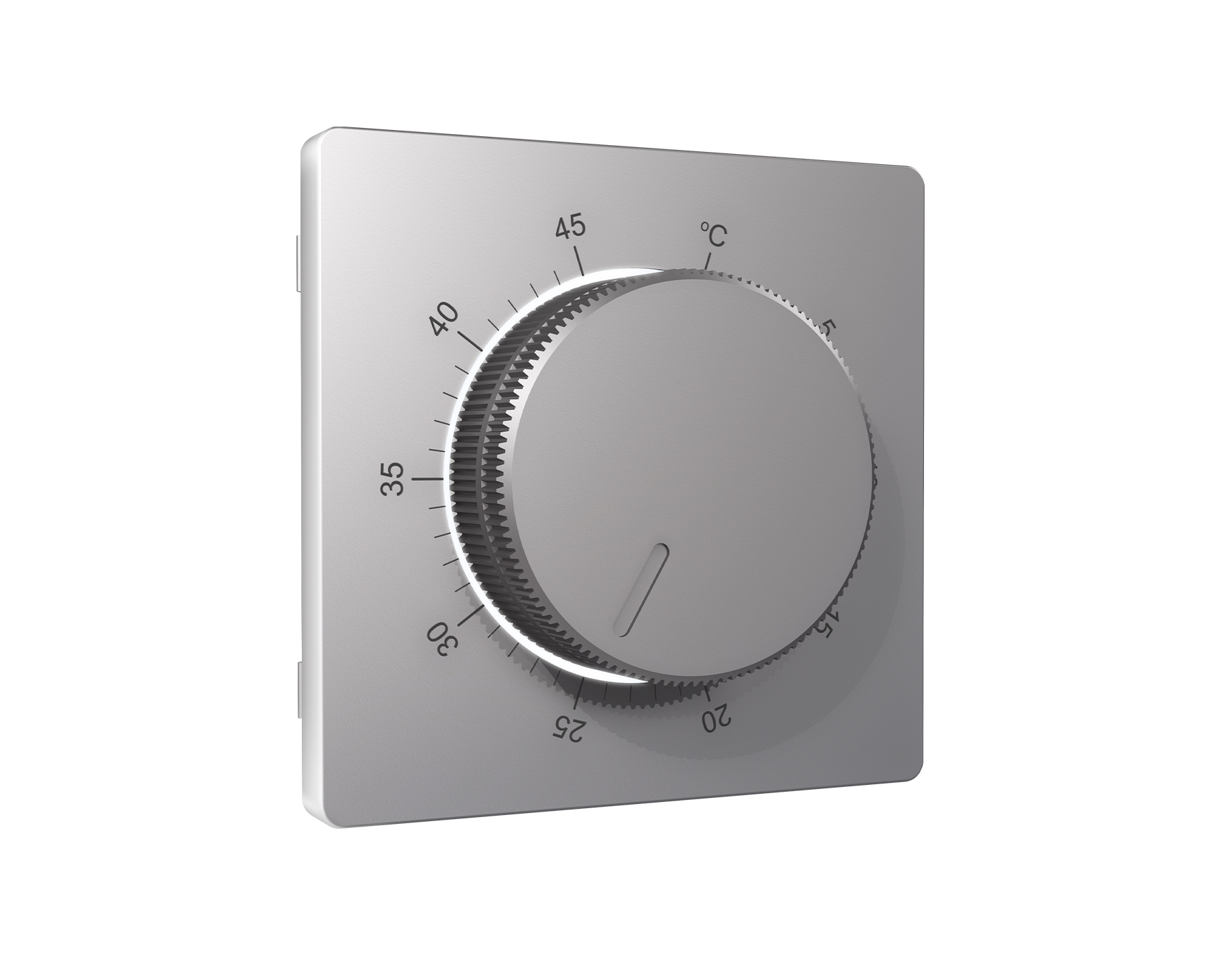 AP5057 Лицевая панель ALFA (Сталь матовый) для терморегулятора теплого пола QUANT