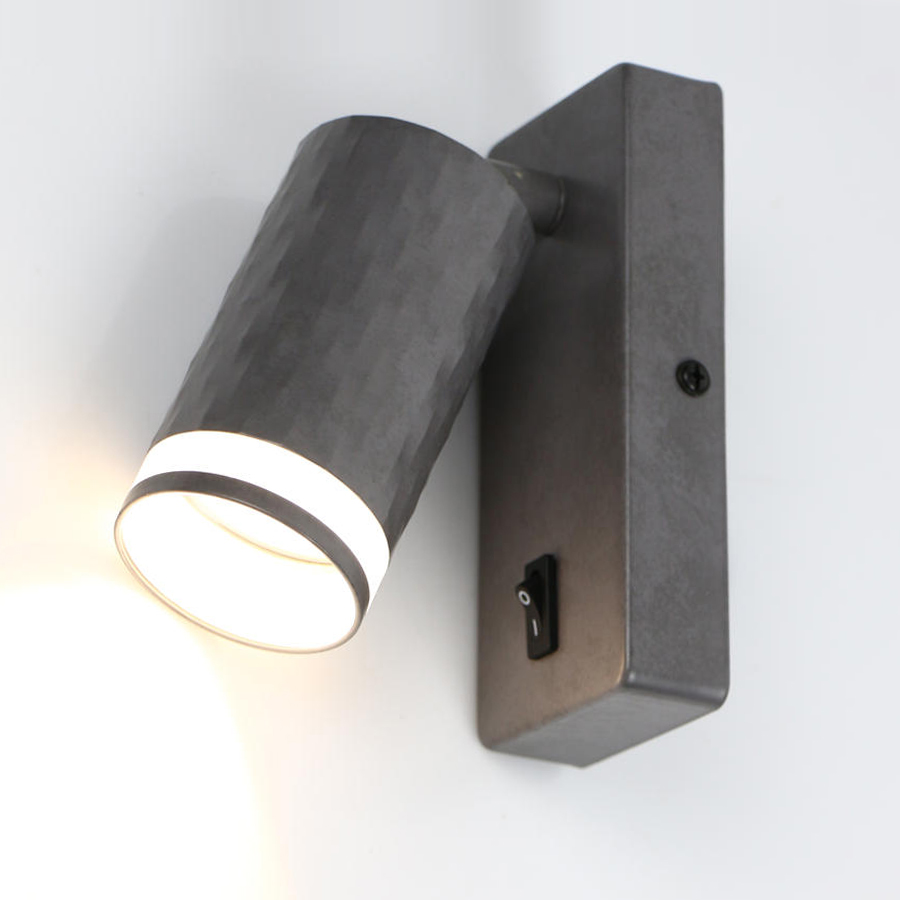 Бра GWL-GU10-M-IP20 Кирпич Бетон С боковым рассеивателем 