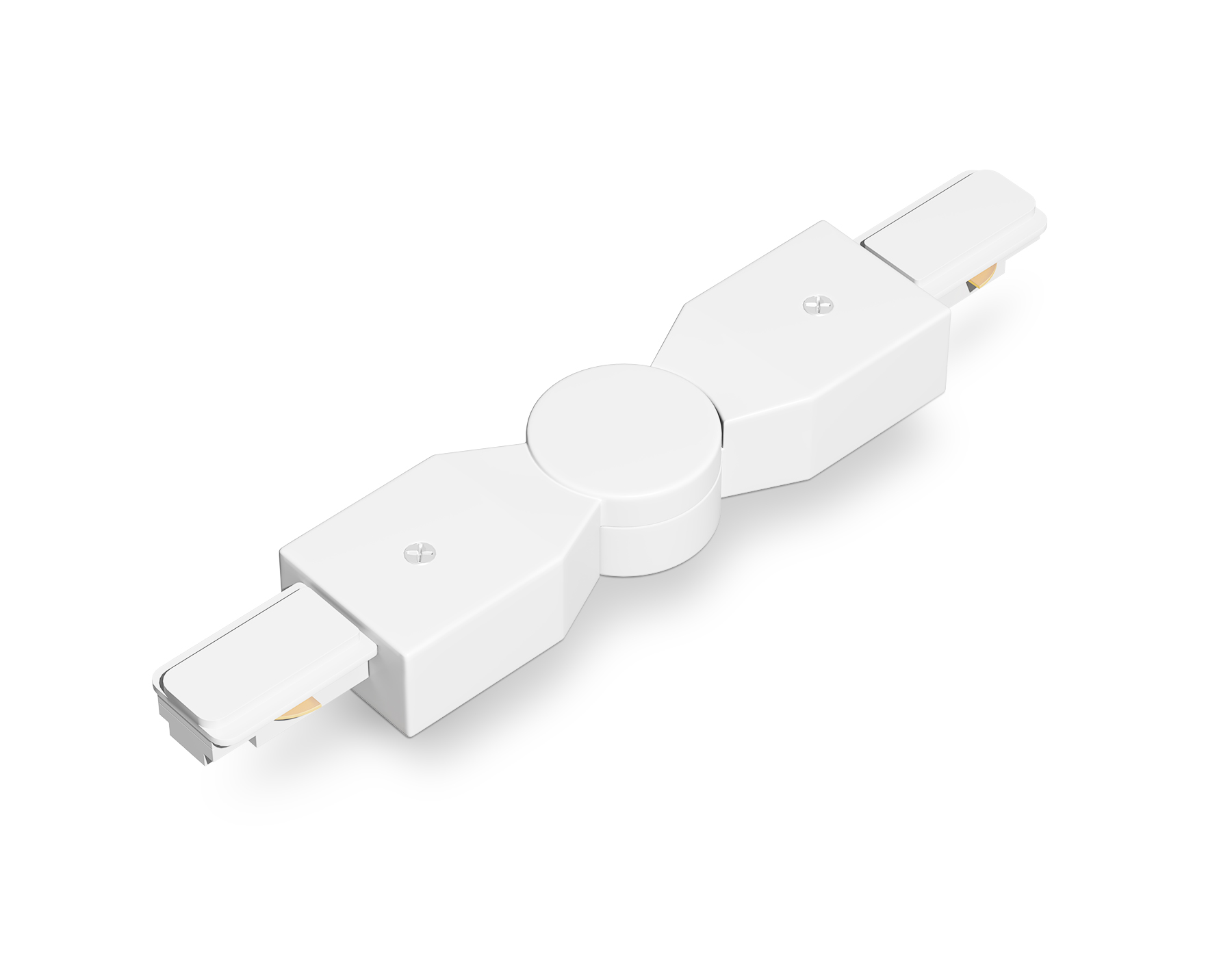 Коннектор поворотный шарнирный для однофазного шинопровода Standard 220V GL7179 WH белый