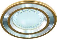 Светильник со светодиодной лампой FERON DL4747 золото 24LED 3.5W 220V встраиваемый (с лампой)(1/100)