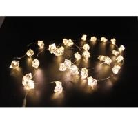 Гирлянда светодиодная ФАРЛАЙТ на медном проводе "Кристалл" 3 м USB 30 LED теплый белый IP20