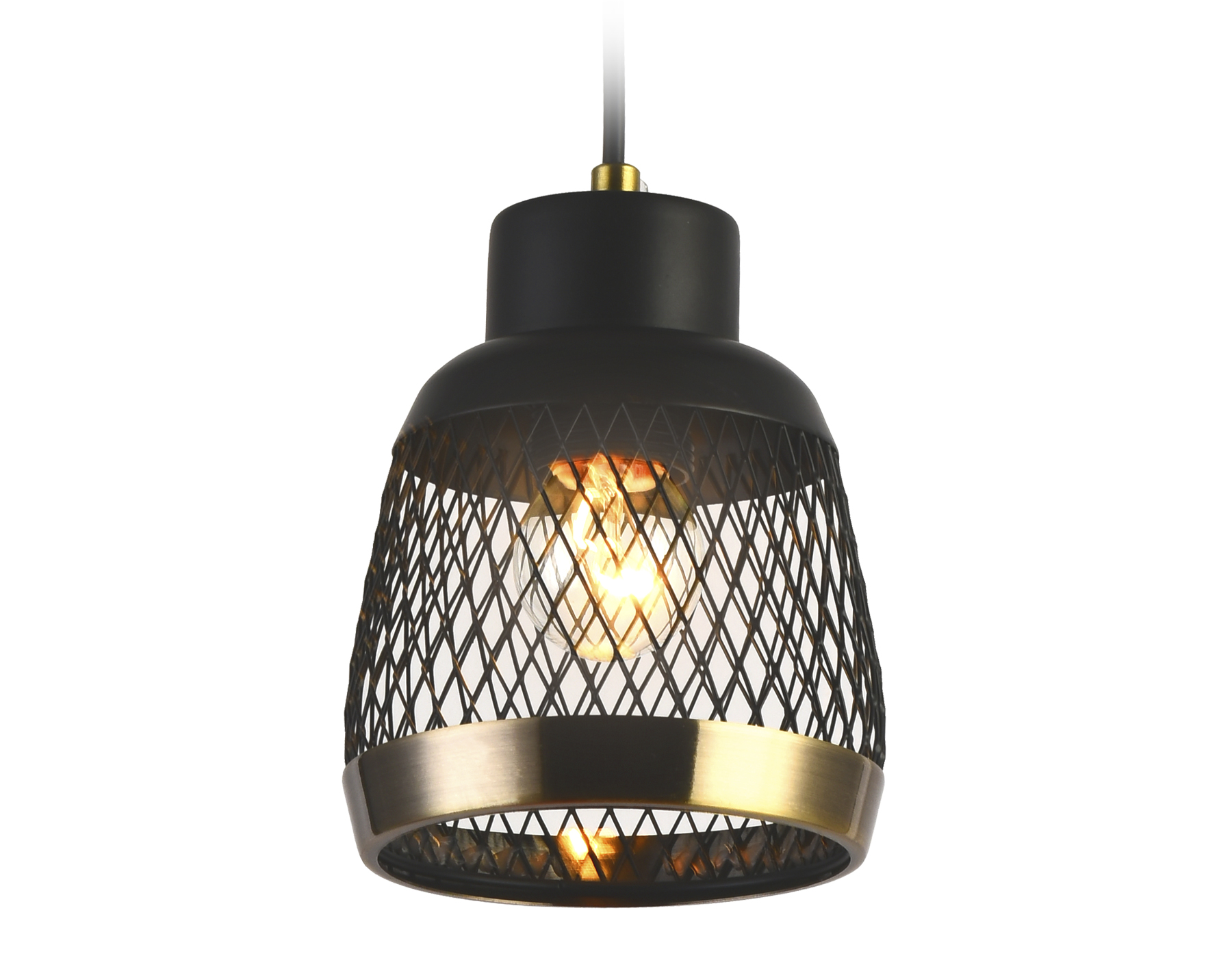Светильник подвесной Ambrella TR8005 SB/BK бронза/черный E27 max 40W D125*915 (12)
