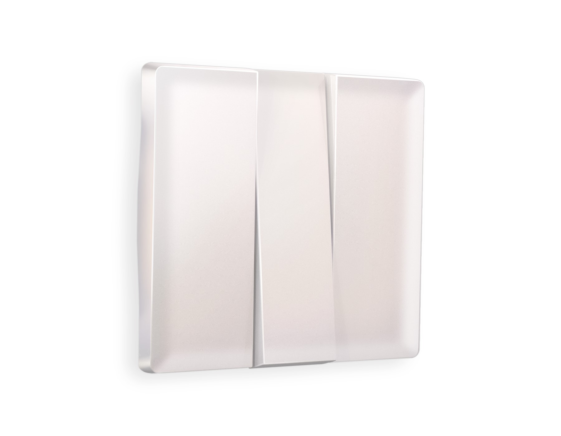 AP2050 Лицевая панель ALFA (Жемчуг) для 3-кл выключателей QUANT