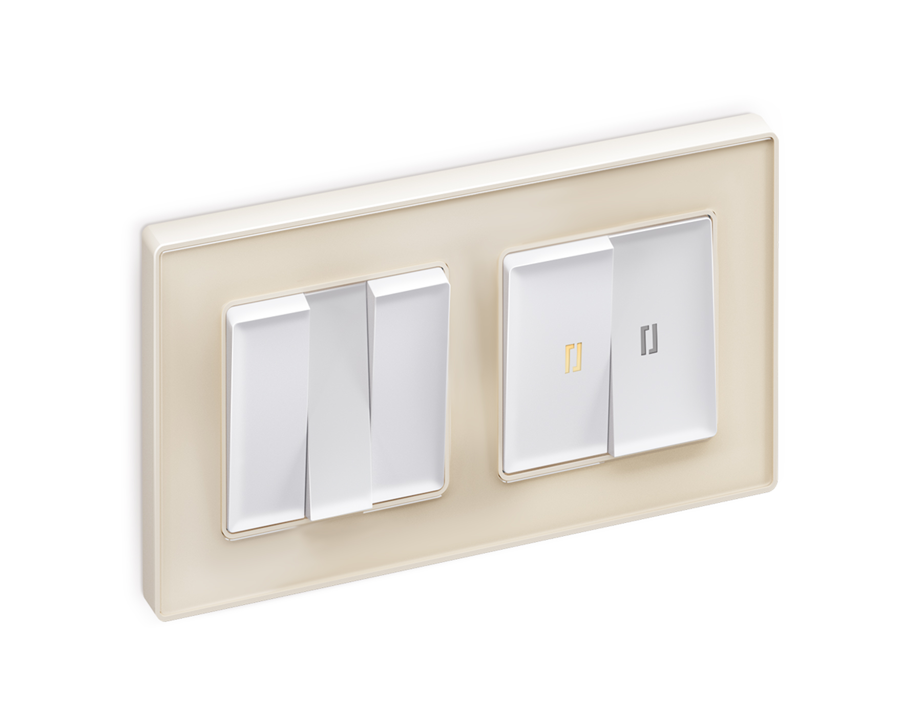 AP1250 Лицевая панель ALFA (Белый матовый) для 3-кл выключателей QUANT