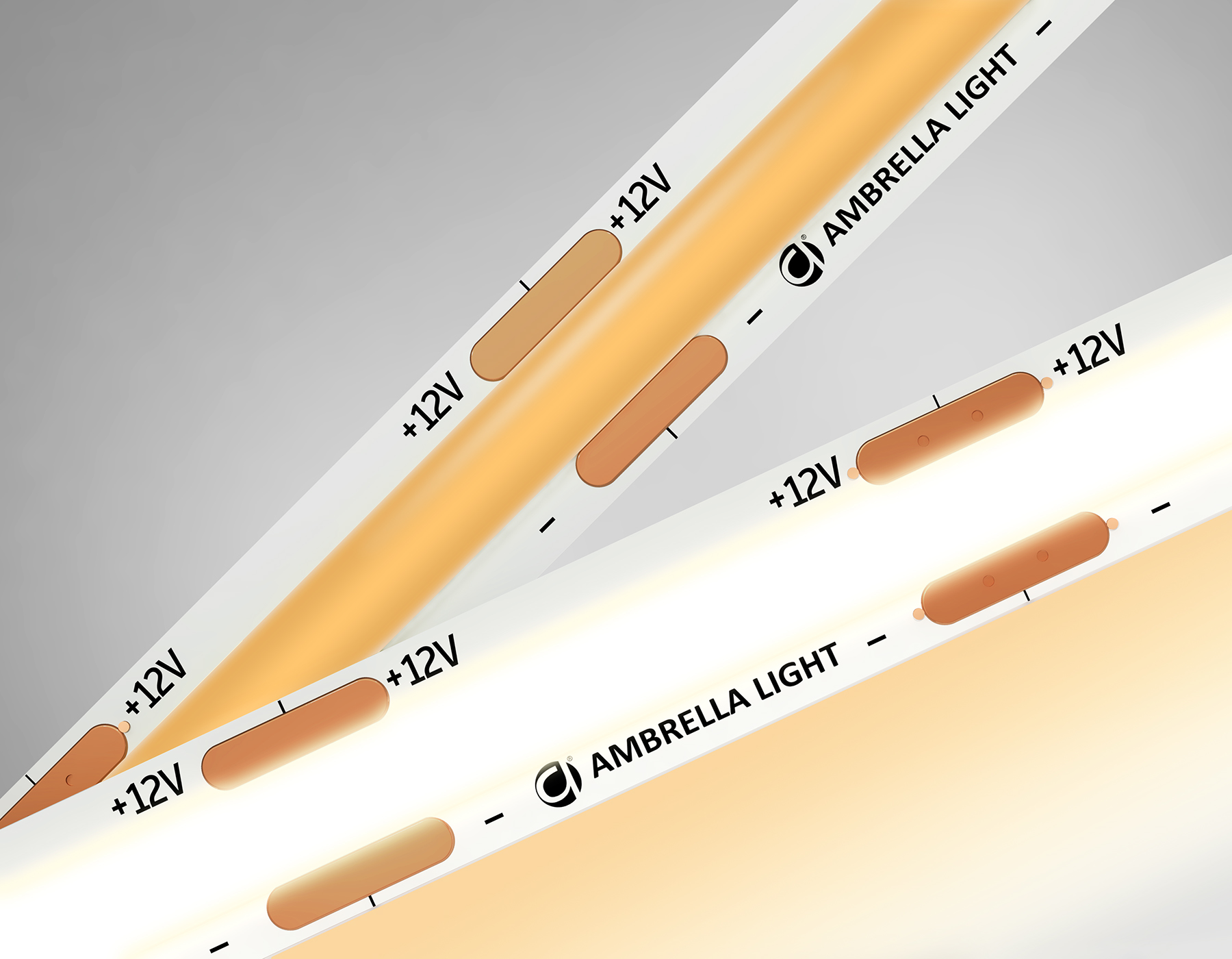 Светодиодная лента AMBRELLA GS2601 COB 320Led/ 10W m/ 12V IP20 3000K/ 5000*8*1.54mm (2 конт.)