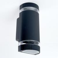 Светильник FERON DH1702 230V без лампы 2*GU10, 110*105*230мм, черный (на стену вверх/вниз)