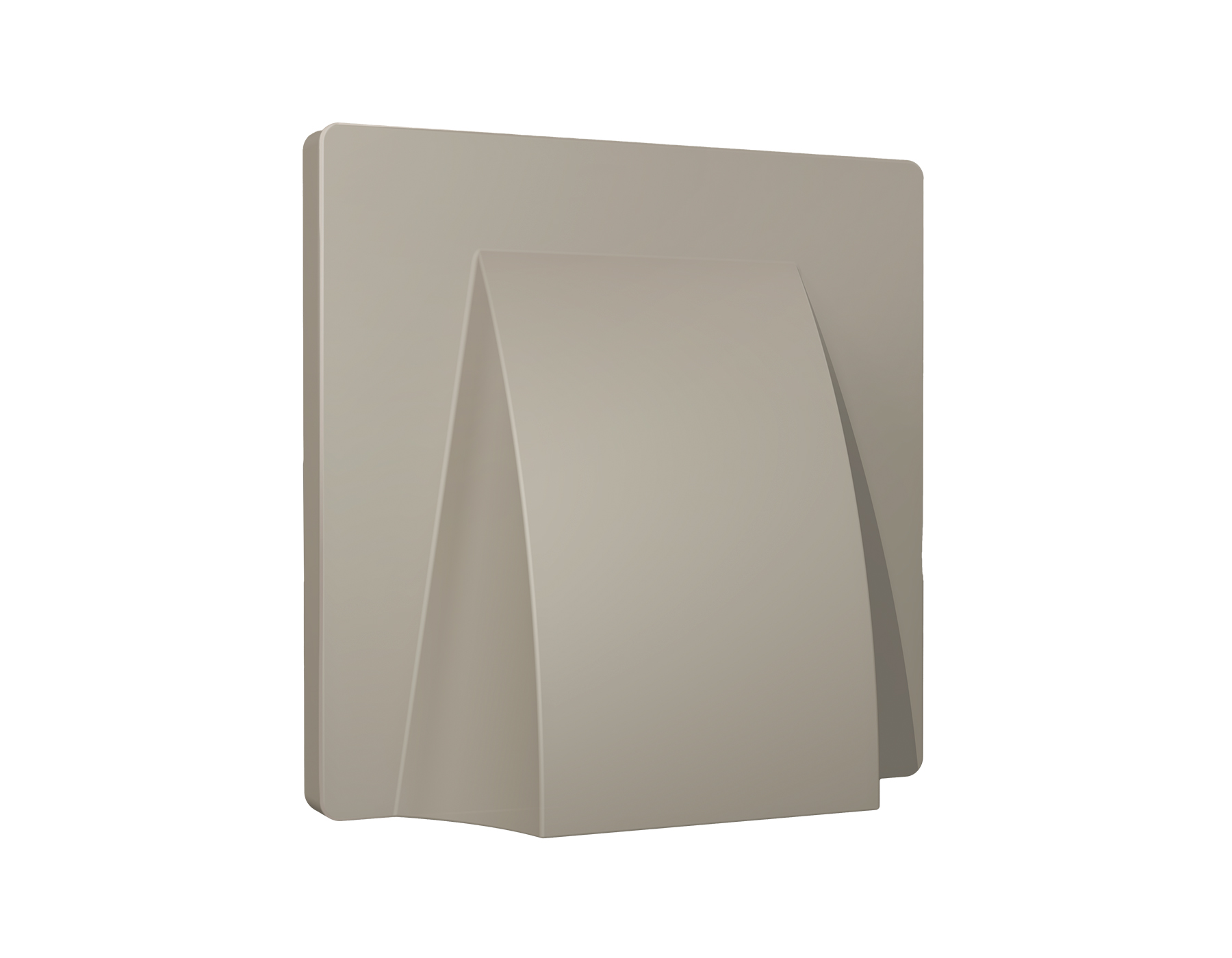 AP3758 Лицевая панель ALFA (Серо-бежевый матовый) для вывода кабеля QUANT