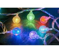 Гирлянда светодиодная ФАРЛАЙТ "Шар" 4,5 м USB 30 LED многоцвет IP20
