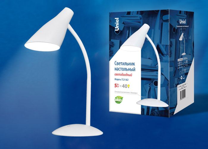 Светильник настольный UNIEL TLD-562 White/LED/360Lm/4500K/Dimmer