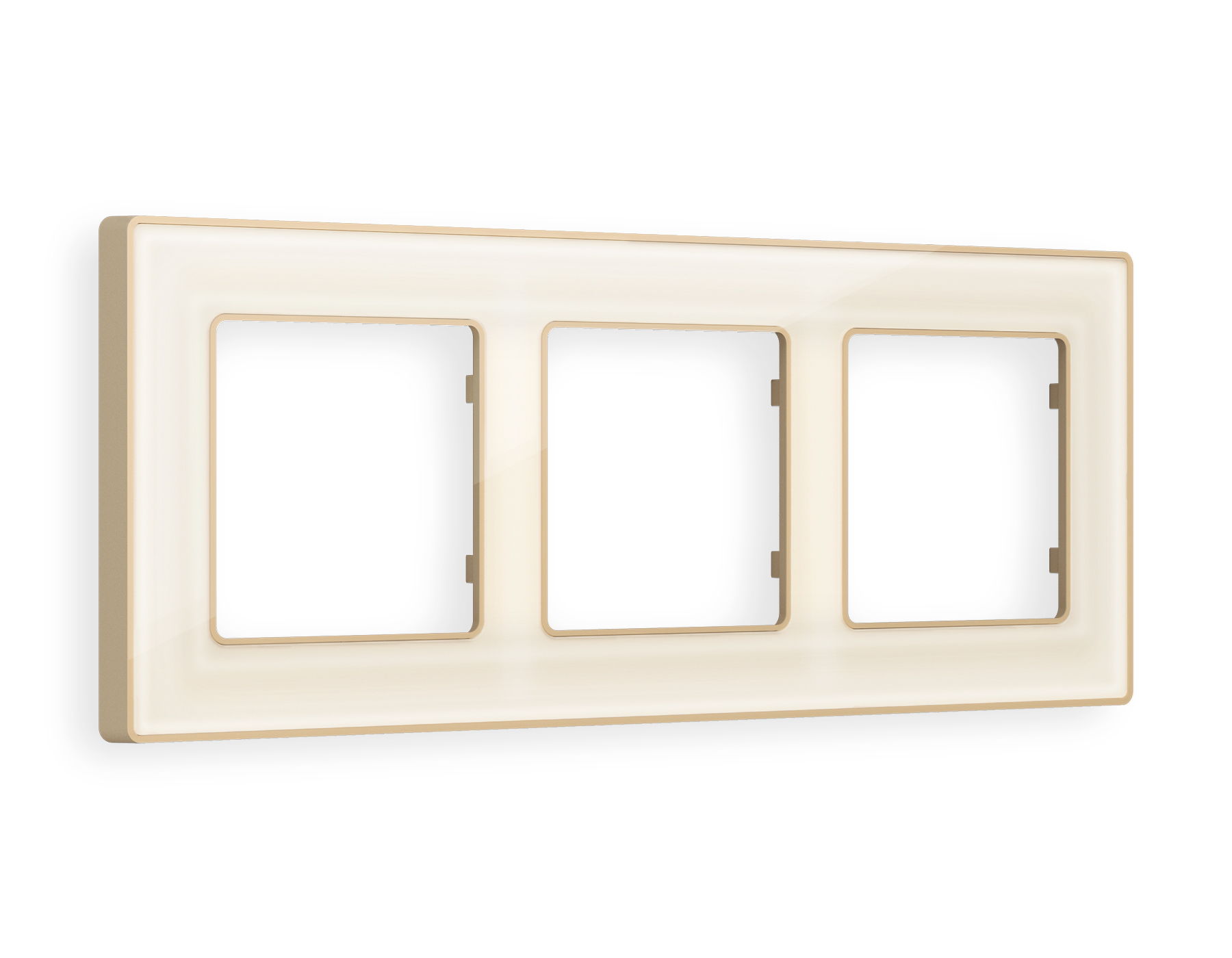 AF580343 Рамка ALFA Arctic (Бежевый Стекло органическое/Шампань) 3-ая