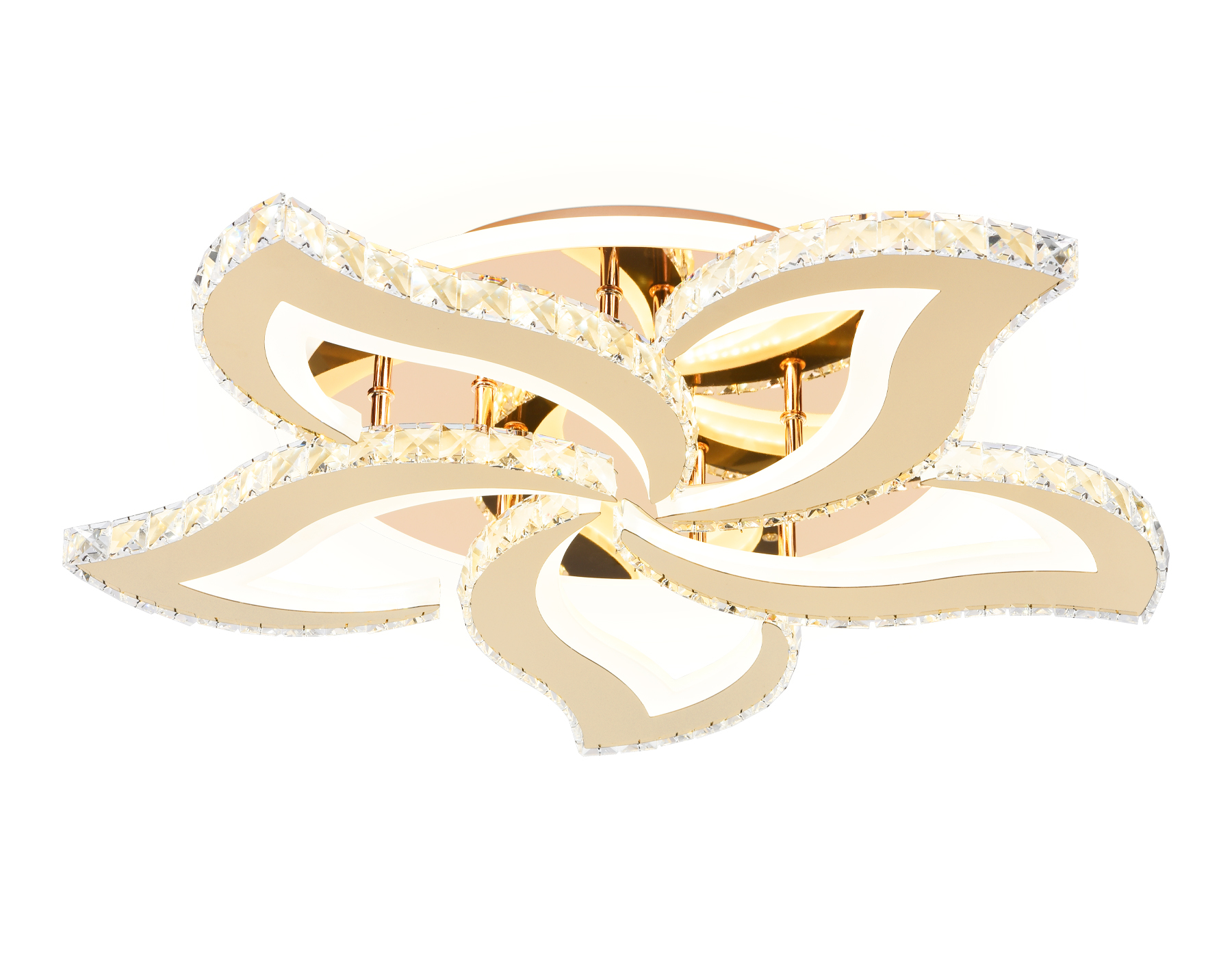 Светильник Ambrella FA1724/5 GD золото 3000K/4200K/6400K 113W 630*600*100 (ПДУ РАДИО 2.4G)