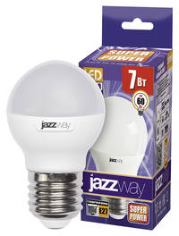 Лампа JAZZWAY PLED-SP G45 7W 2700K 530Lm E27 230/50 (1/200)