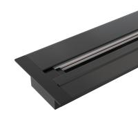 Шинопровод электрический Elektrostandard TRLM-1-200-BK Однофазный черный (2м). Встраиваемый