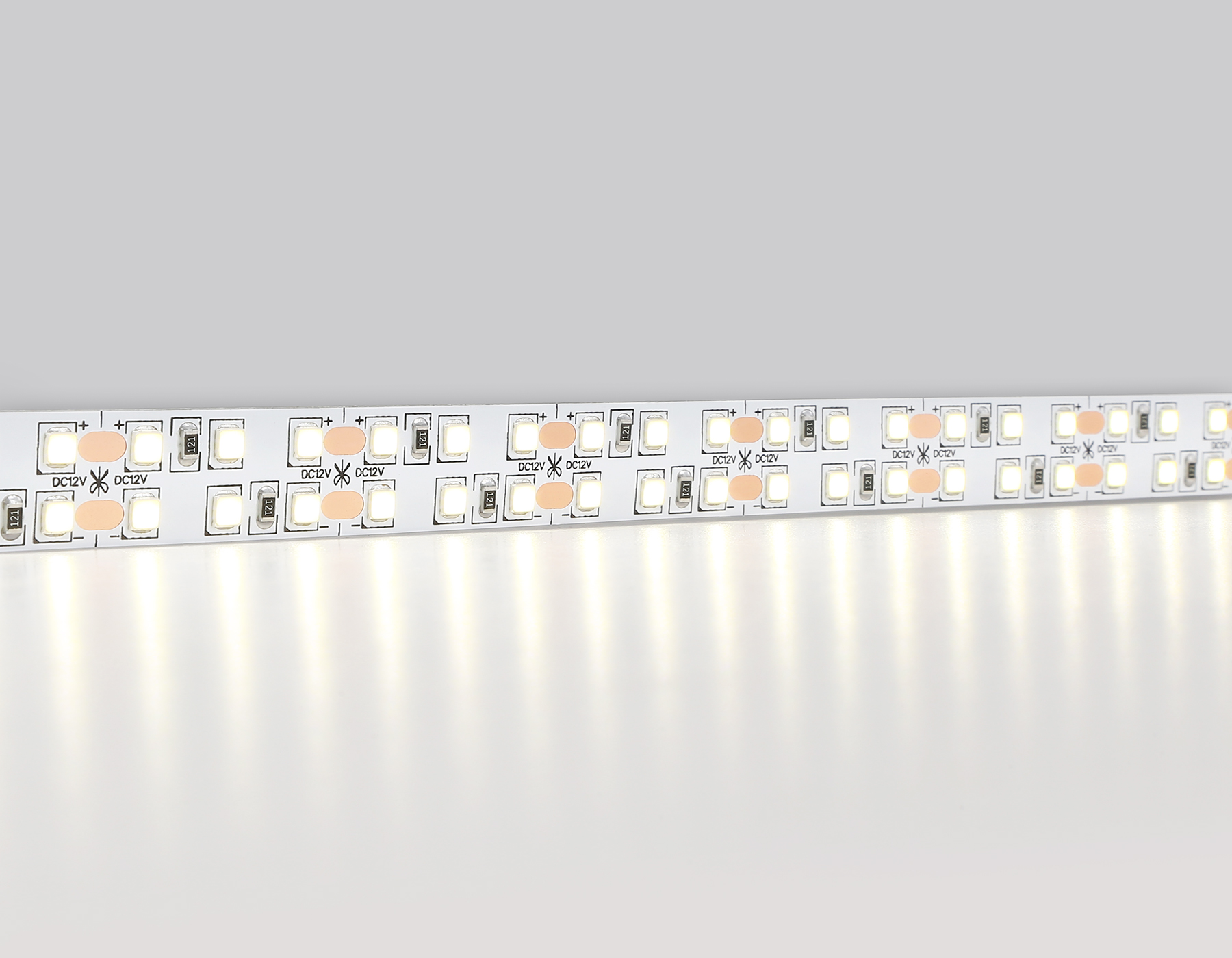Светодиодная лента AMBRELLA GS1702 2835 240Led/ 24W m/ 12V IP20 4500K/ 5000*10*1.2mm (2 конт.)