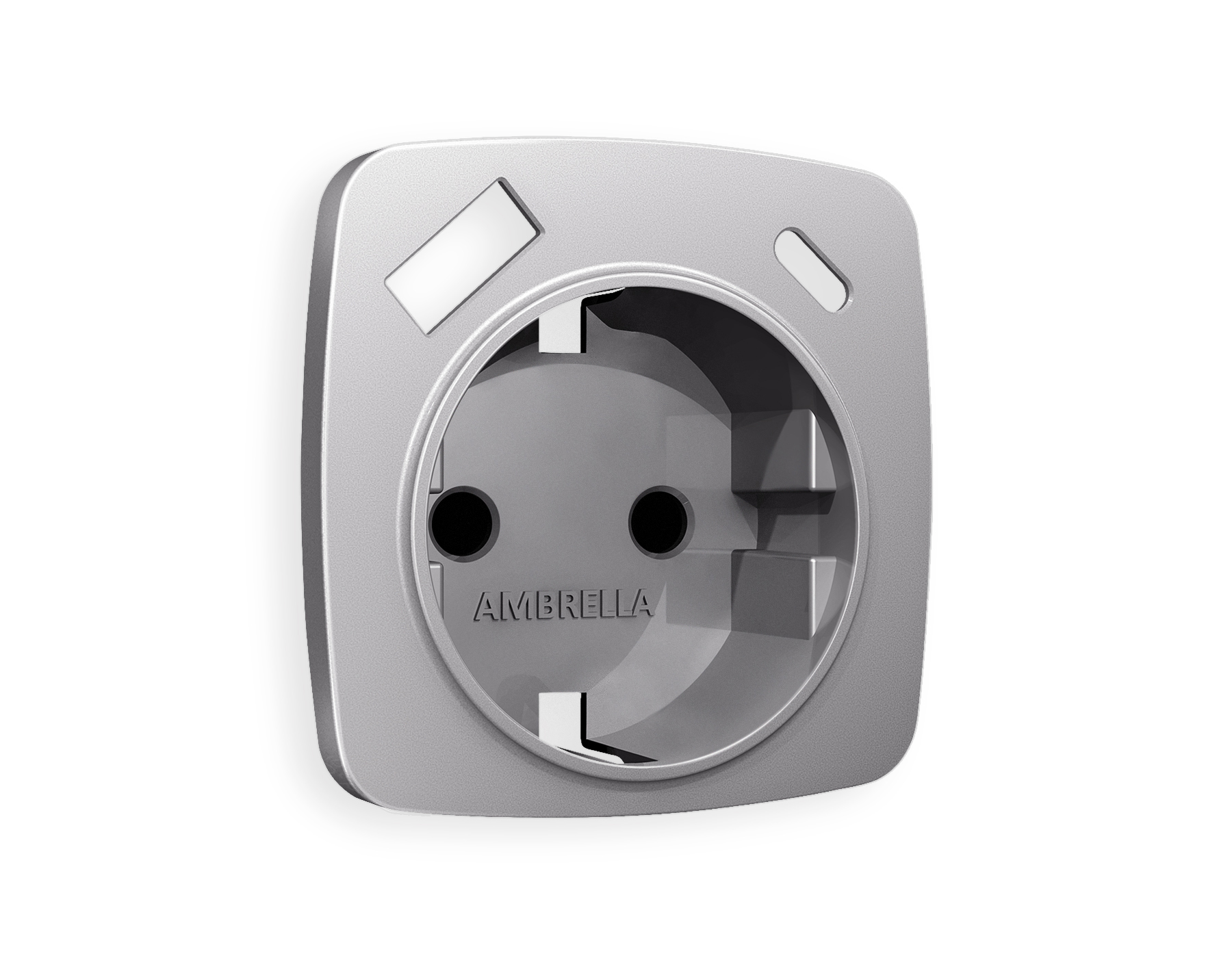 OP5100 Лицевая панель OMEGA (Сталь матовый) для электр розетки с/з со шторк 2USB тип A+C QUANT 