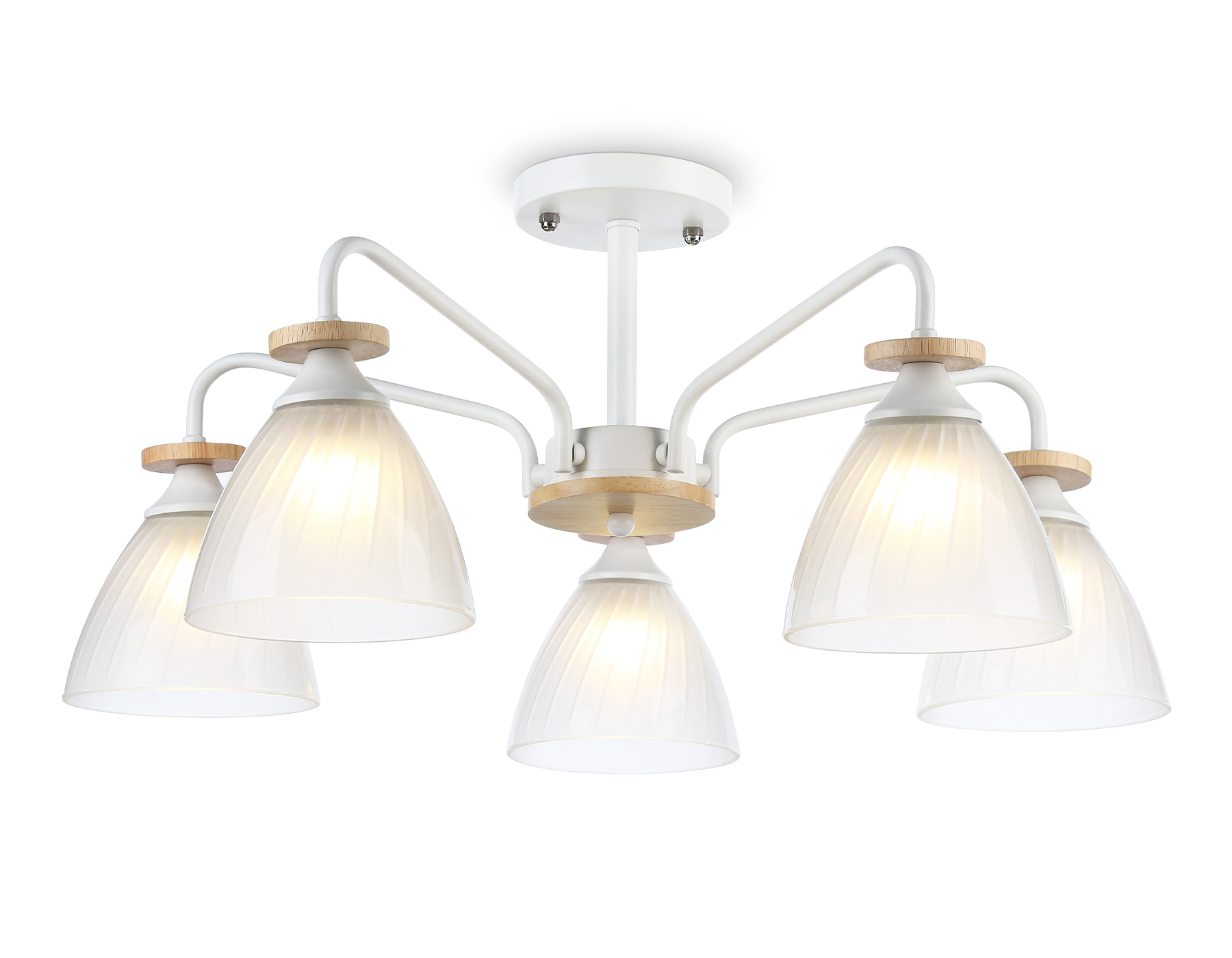 Светильник подвесной Ambrella TR9567/5 WH/FR белый/белый матовый E27/5 max 40W D620*250