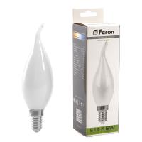 Лампа светодиодная FERON LB-718 15W 230V E14 4000K филамент С35T матовая