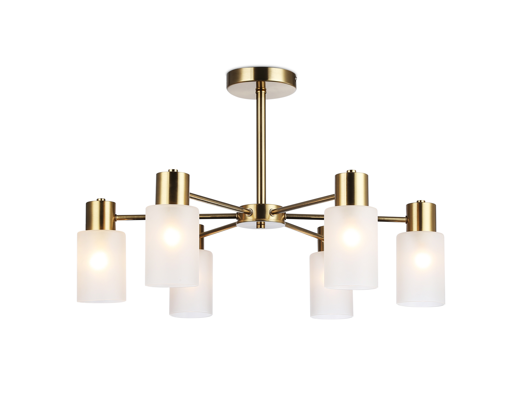 Люстра подвесная Ambrella TR9581/6 BS латунь E14*6 max 40W 620*620*385