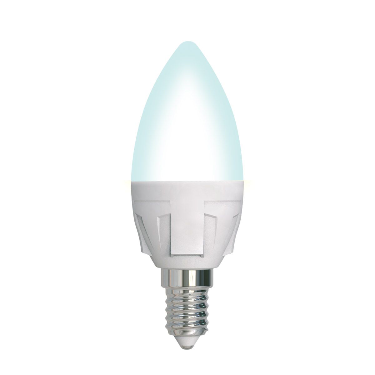 Лампа светодиодная UNIEL LED-C37 7W/4000K/E14/FR/DIM PLP01WH картон