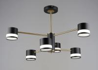 Люстра N6673/6 BK+COP черный/медь 6xW GX53 d720 h425, 24