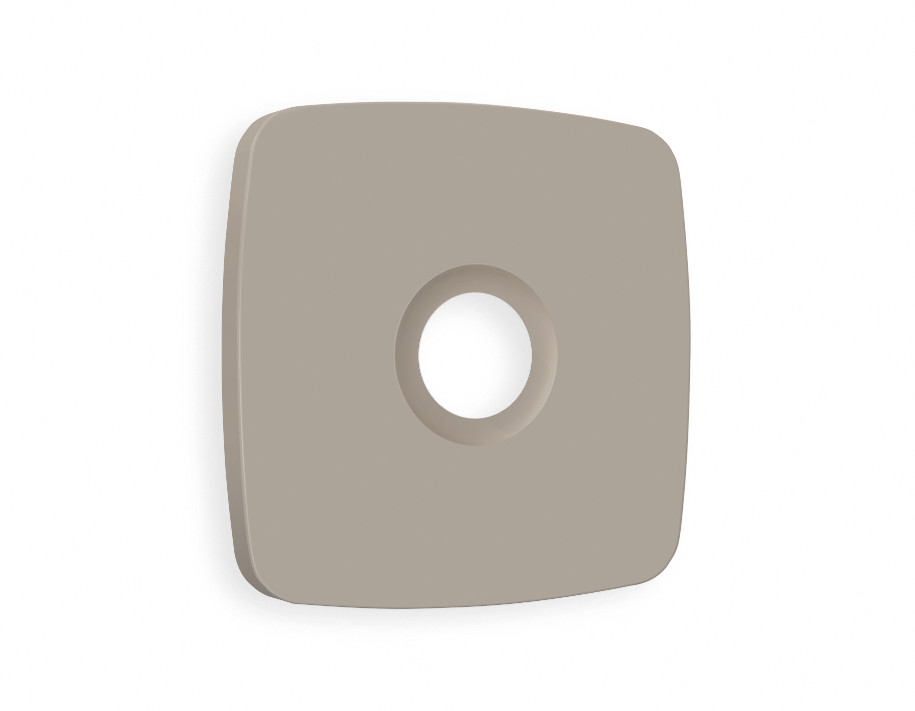 OP3730 Лицевая панель OMEGA (Серо-бежевый матовый) для TV розетки QUANT