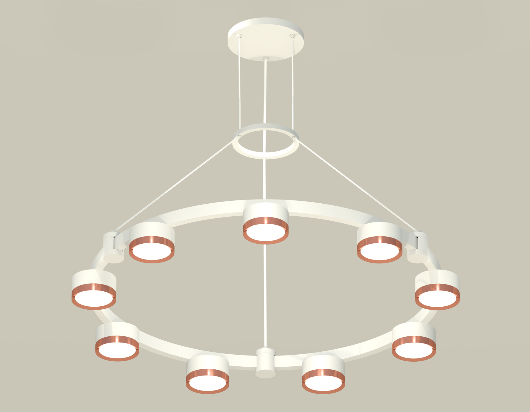 XR92031803/9 SWH/PPG белый песок/золото розовое полированное GX53 (A9203, C9241, N8126)