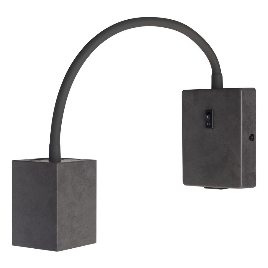 Бра на гибком основании GWL-GU10-M-IP20 Бетон Библиотека