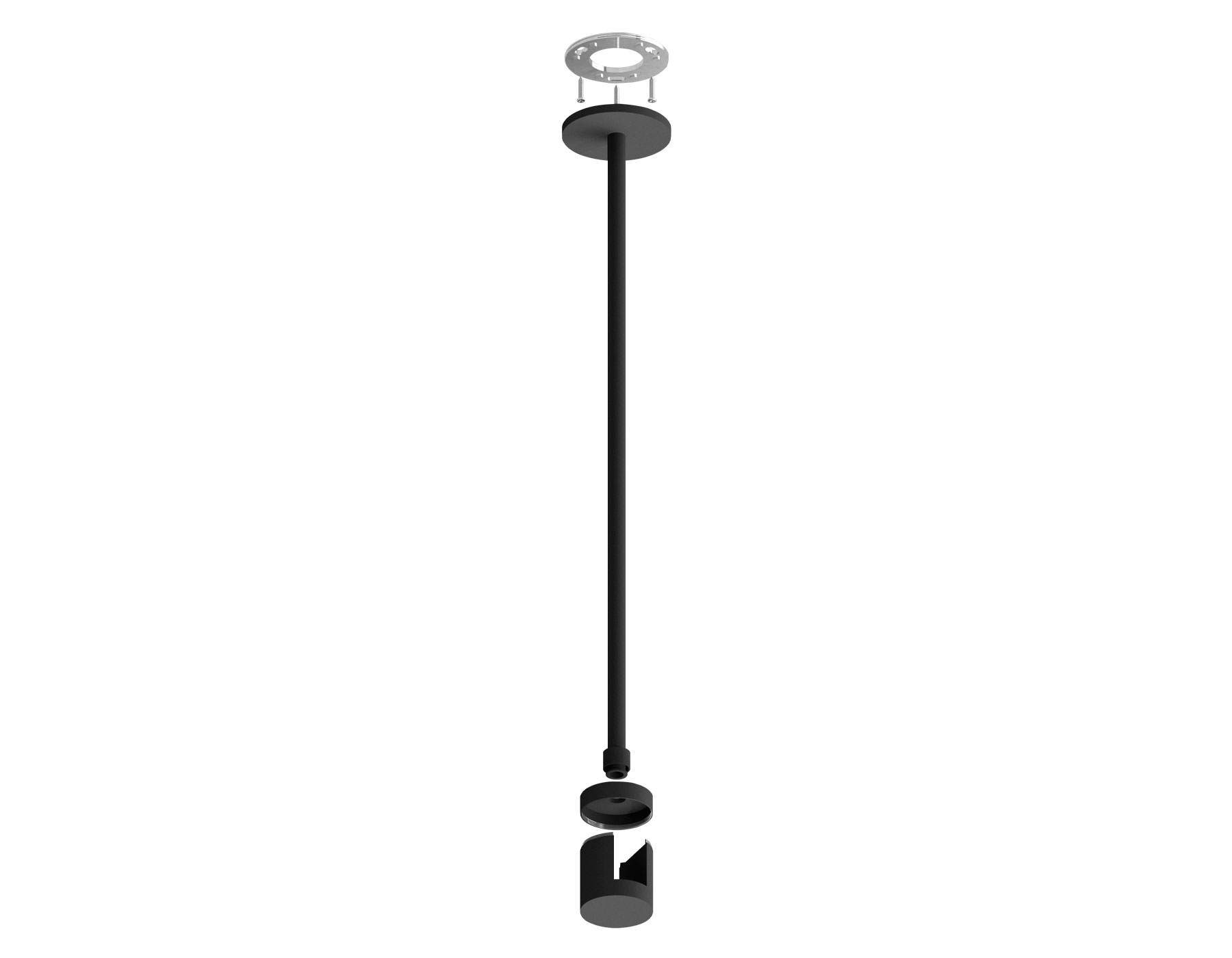 Крепеж накладной Techno Ring A9233 BK черный D20*400mm
