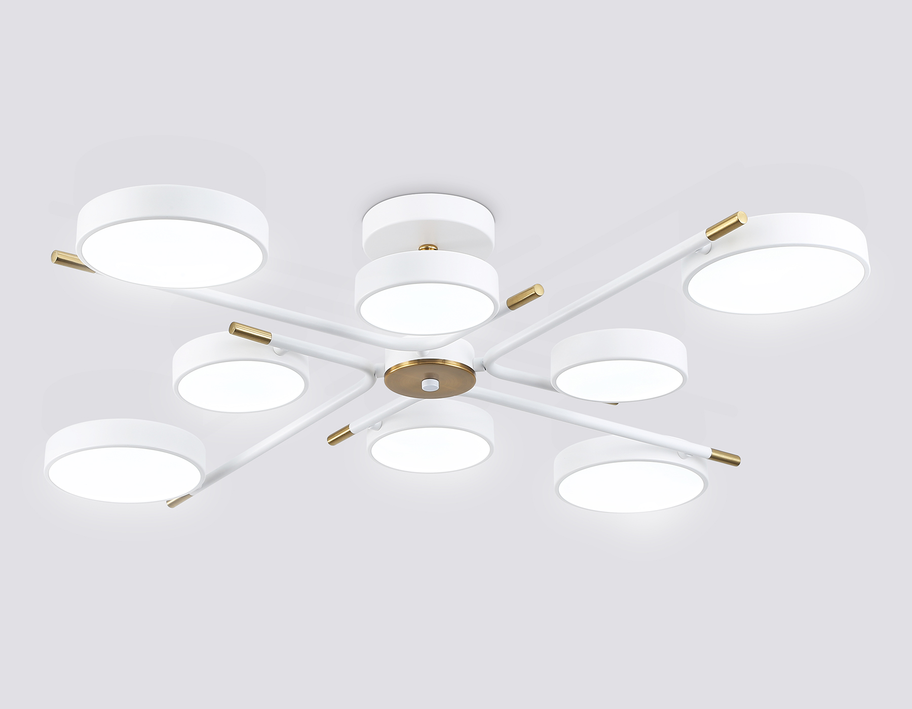 Светильник светодиодный AMBRELLA FL516338/8 WH/CP белый/медь 120W 3000-6000K D850*170 (без ПДУ)