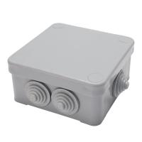 Коробка разветвительная STEKKER EBX10-37-44 110*110*45мм, 250/380В 10А 7 вводов IP44 светло-серая 