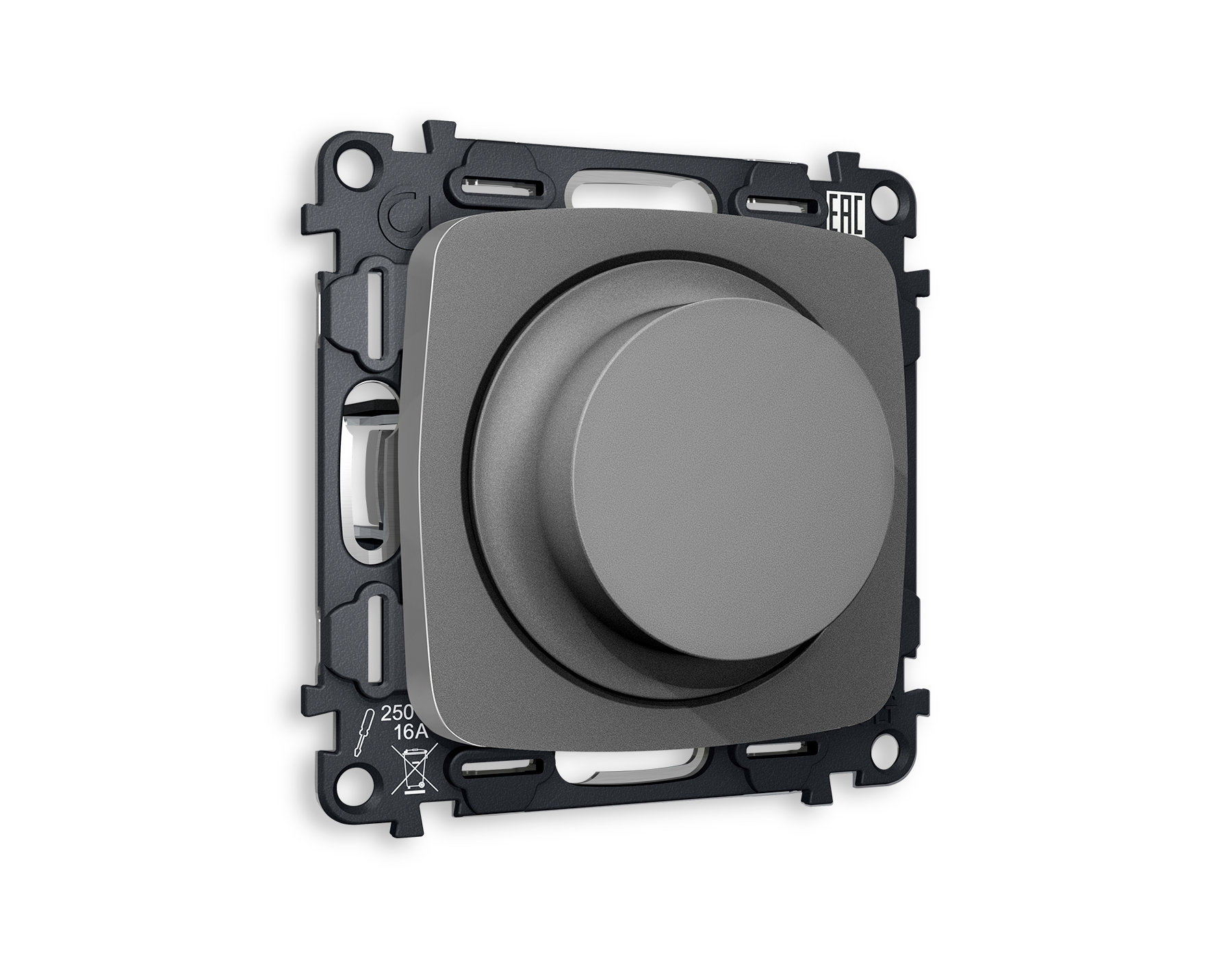 MO655510 Комплект механизма светорегулятор OMEGA Антрацит серы 25-600W/LED5-300W QUANT(OP6555,VM136)