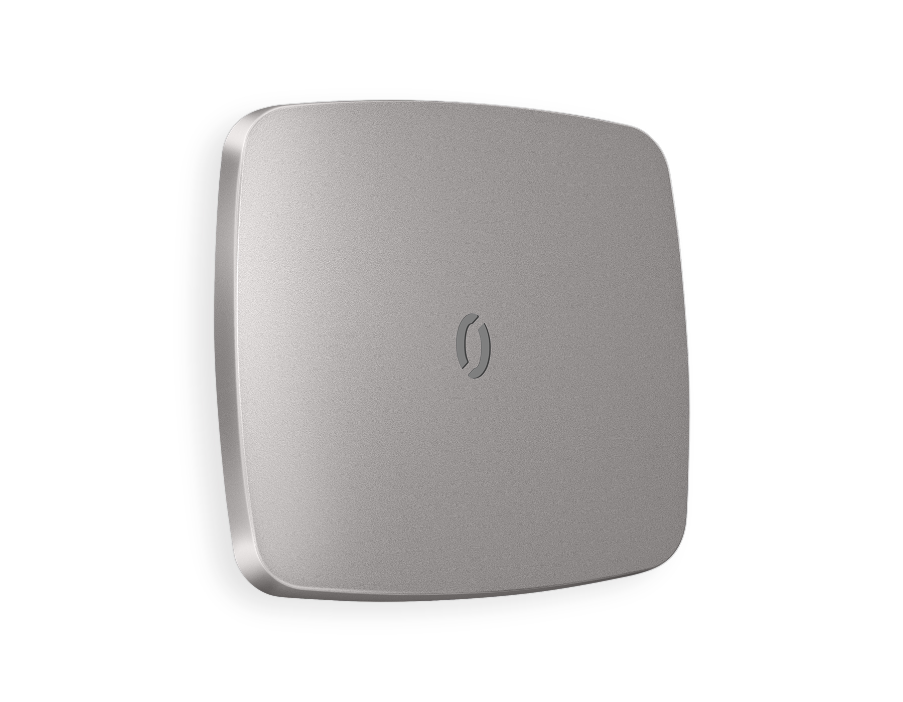 OP5020 Лицевая панель OMEGA (Сталь матовый) для 1-кл выключателей с подсветкой QUANT